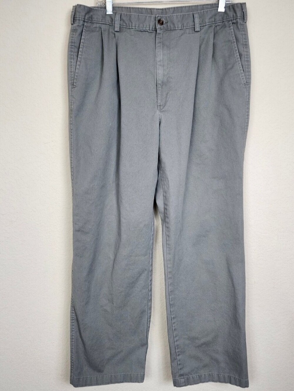 Cotton Haggar Size 38 32 Grey Gray Pants